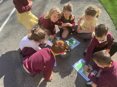 Image of Outdoor Learning in the Spring Sunshine...