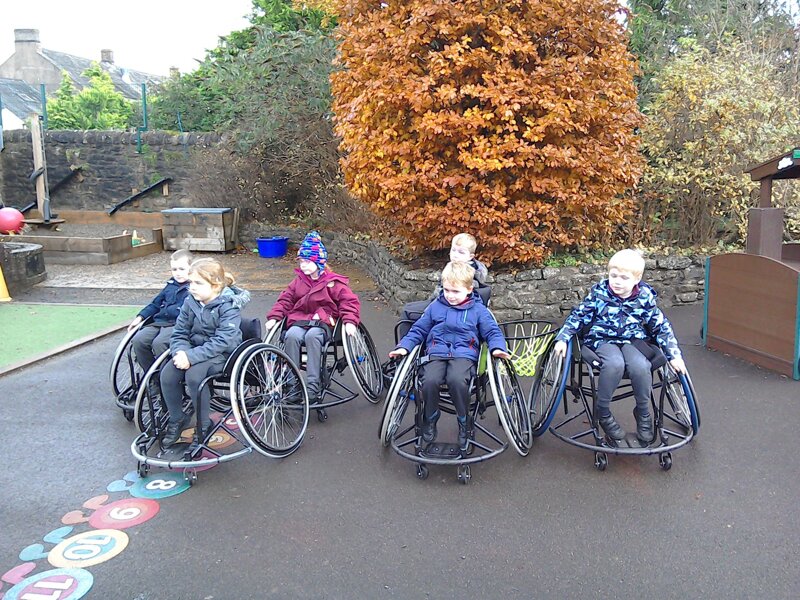 Image of Year 1 Wheelchair Basketball experience!