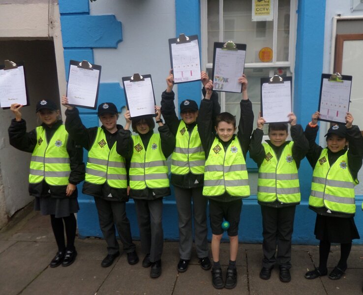 Image of Mini-Police on the streets!